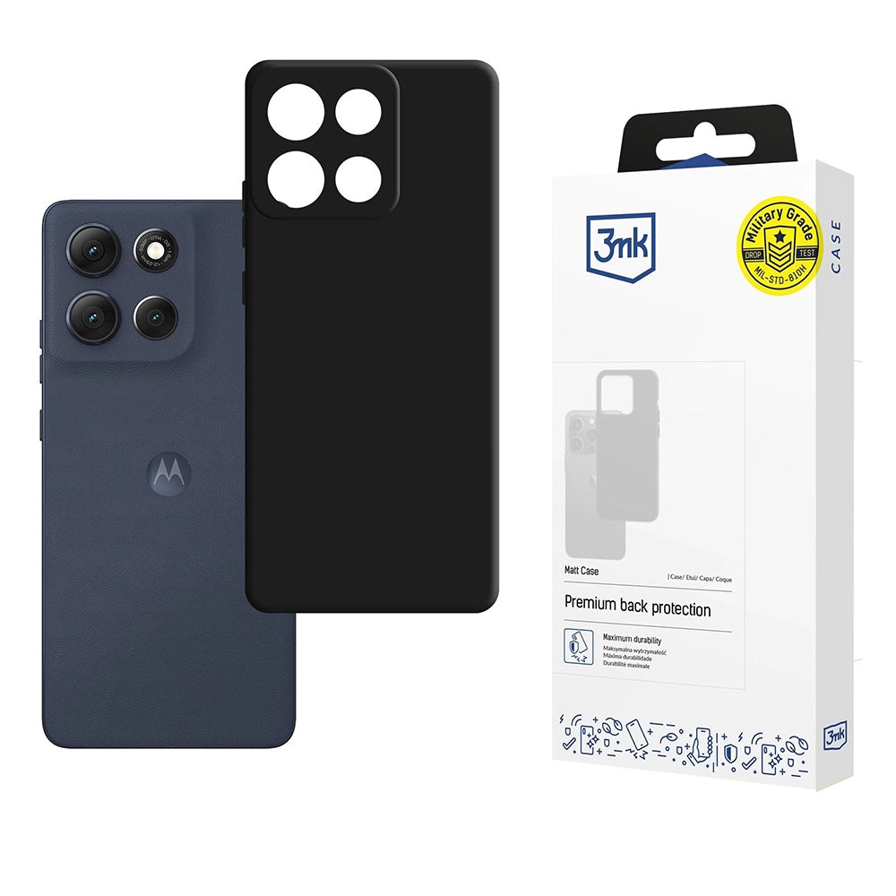 Tok a Motorola Moto G86-hoz, 3MK, matt fekete