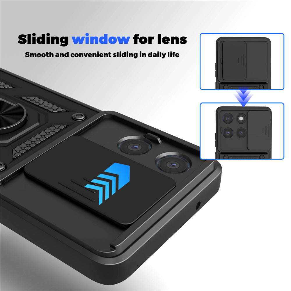 Tok a Motorola Moto G86 Power készülékhez, Techsuit, CamShield, fekete