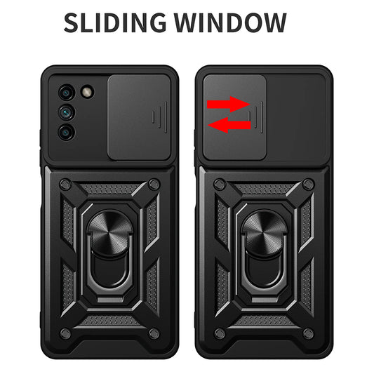 Tok Nokia G21 / G11-hez, Techsuit, CamShield, Fekete