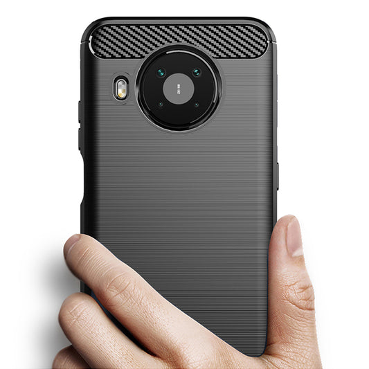 Tok Nokia X10 / X20-hoz, Techsuit, karbon, fekete