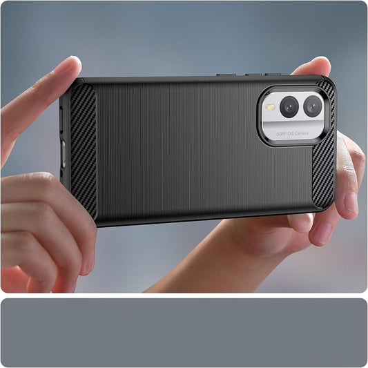 Tok Nokia X30-hoz, Techsuit, karbon, fekete