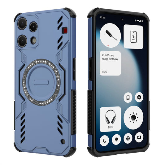Case for Nothing Phone (3a) Lite, Techsuit, ArmorMag, Blue