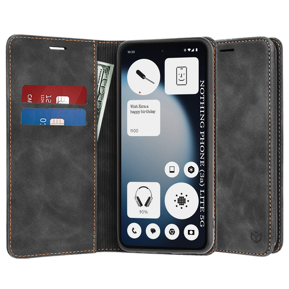 Tok a Nothing Phone (3a) Lite-hoz, Techsuit, Confy, Fekete