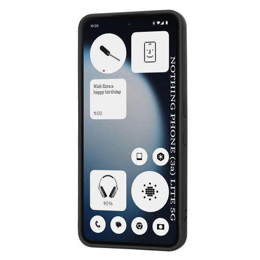 Tok a Nothing Phone (3a) Lite-hoz, Techsuit, SoftFlex, Fekete