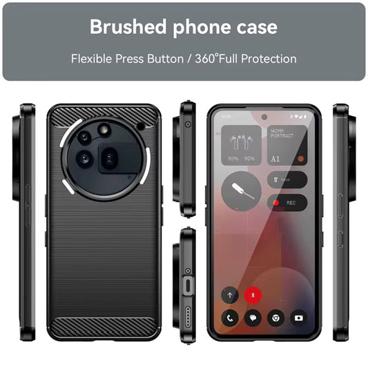 Tok a Nothing Phone (3a) Pro készülékhez, Techsuit, karbon, fekete