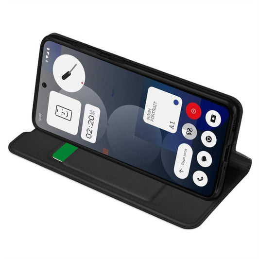 Tok a Nothing Phone (3a) Pro-hoz, Techsuit, Magskin Book, Fekete