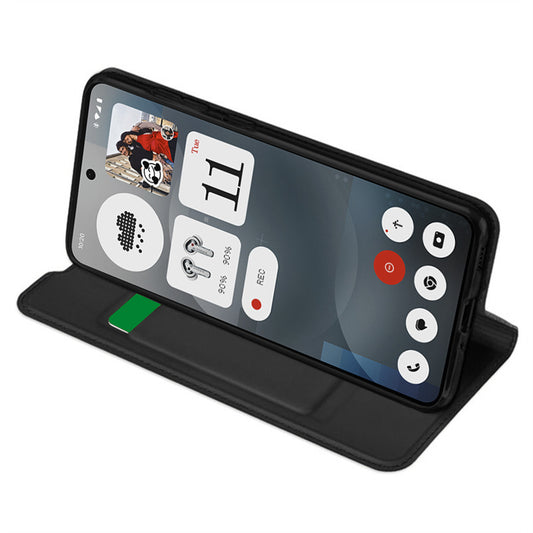 Tok a Nothing Phone (3a) készülékhez, Techsuit, Magskin Book, Fekete