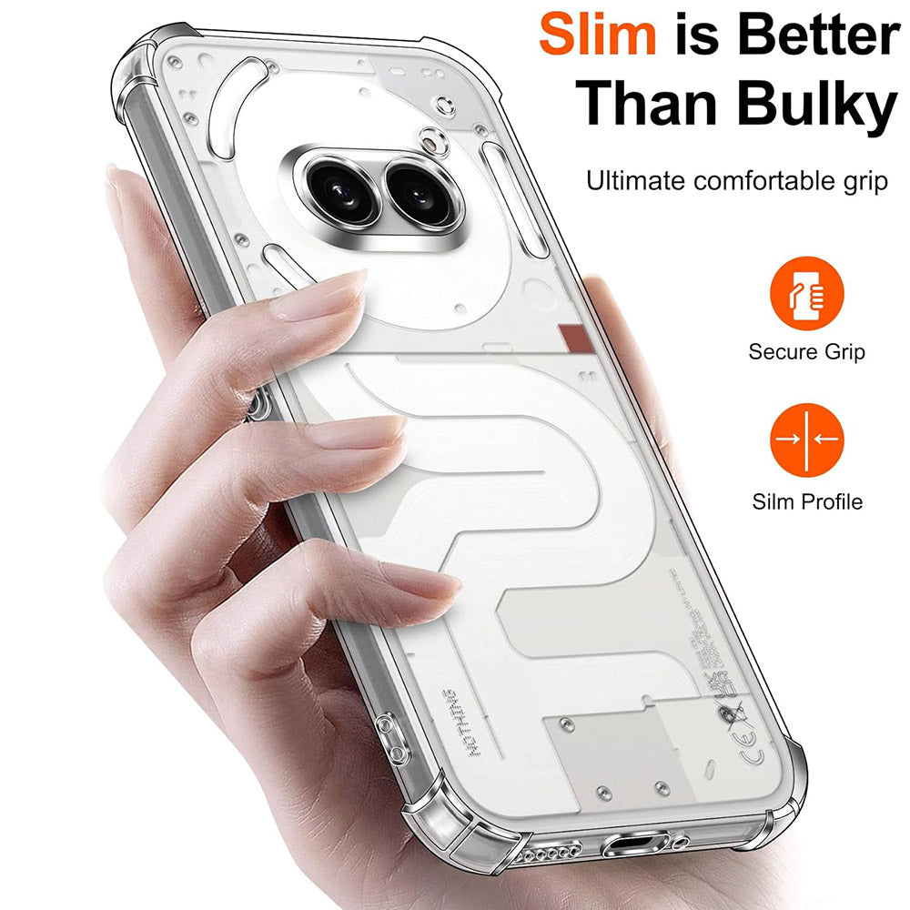 Tok a Nothing Phone (4a) Pro-hoz, Techsuit, Ütésálló Átlátszó, Átlátszó