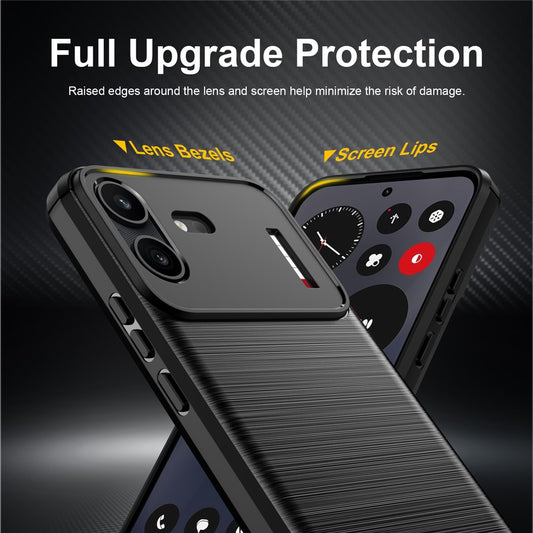 Tok a Nothing Phone (4b) készülékhez, Techsuit, karbon, fekete