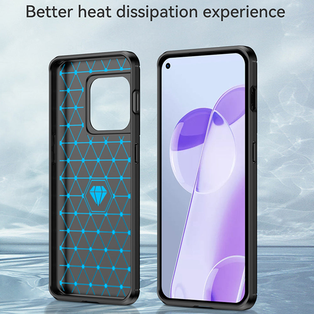 Tok OnePlus 10 Pro-hoz, Techsuit, Karbon, Fekete