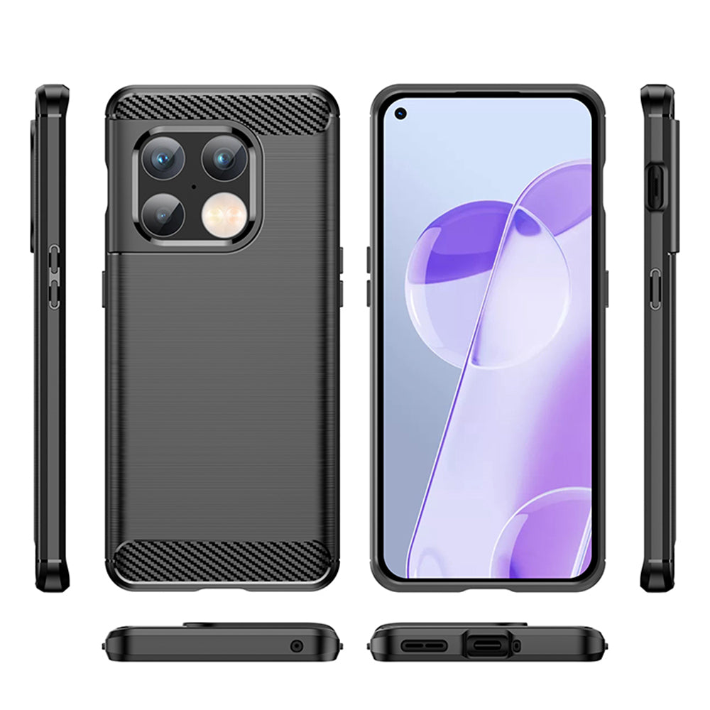 Tok OnePlus 10 Pro-hoz, Techsuit, Karbon, Fekete