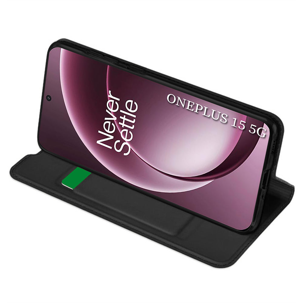 Tok a OnePlus 15-höz, Techsuit, Magskin Book, Fekete