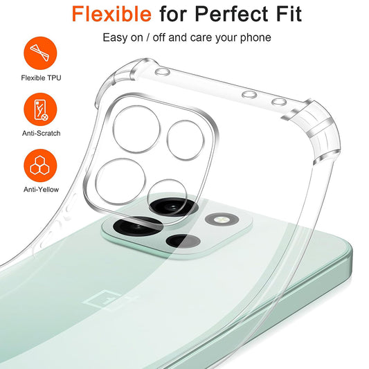 Tok a OnePlus Nord 6-hoz, Techsuit, Ütésálló Átlátszó, Átlátszó