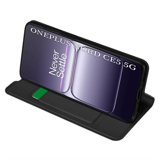 Tok a OnePlus Nord CE5-höz, Techsuit, Magskin Book, Fekete