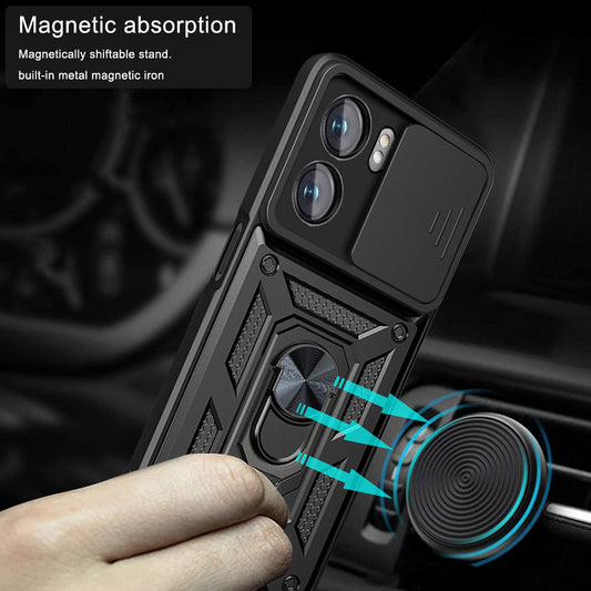Tok Oppo A57 4G / A57s / Oneplus Nord N20 SE, Techsuit, CamShield, Fekete