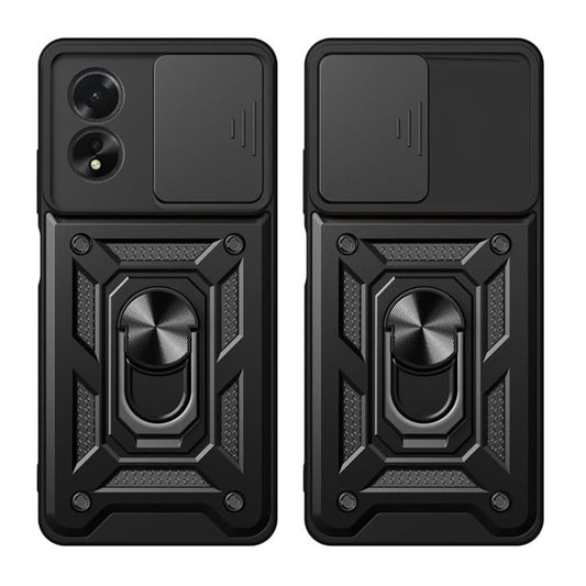 Tok Oppo A58 4G-hez, Techsuit, CamShield, Fekete