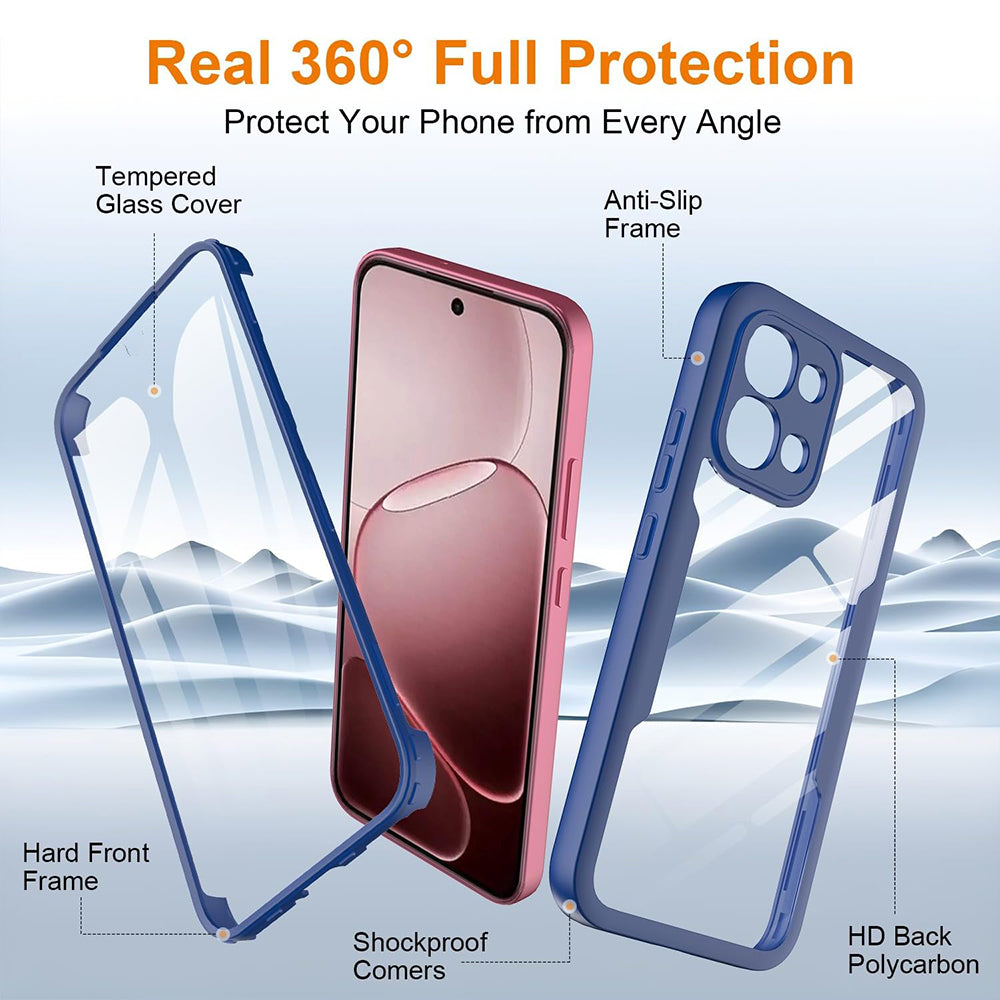 Tok a Oppo A6 Pro 5G / A6 Pro 4G készülékhez, Techsuit, ColorVerse 360, Kék