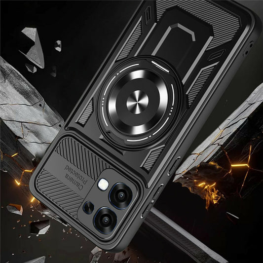 Case for Oppo A6 Pro 5G / A6 Pro 4G, Techsuit, RuggedCam, Black