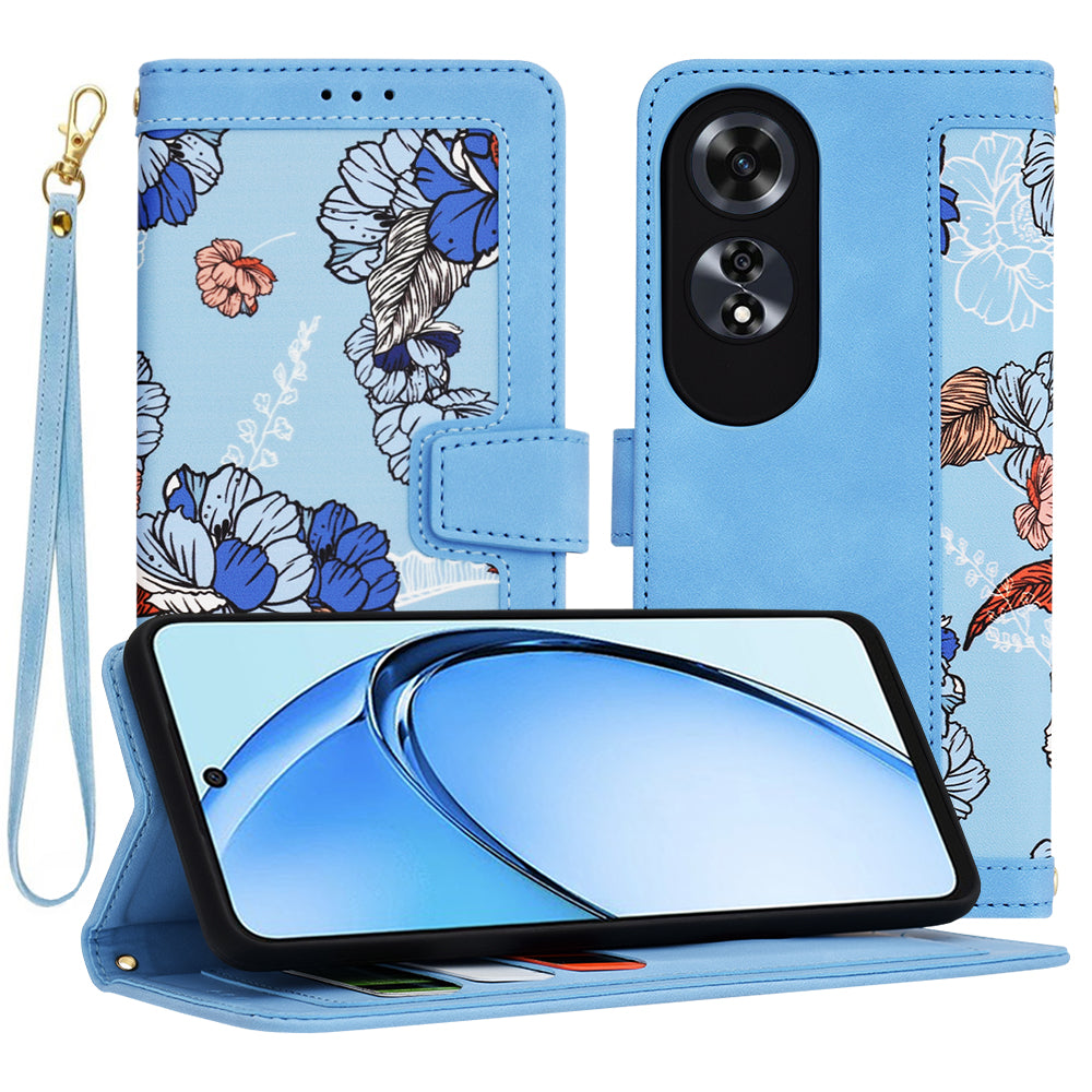 Tok Oppo A60-hoz, Techsuit, FlipCraft, Kék