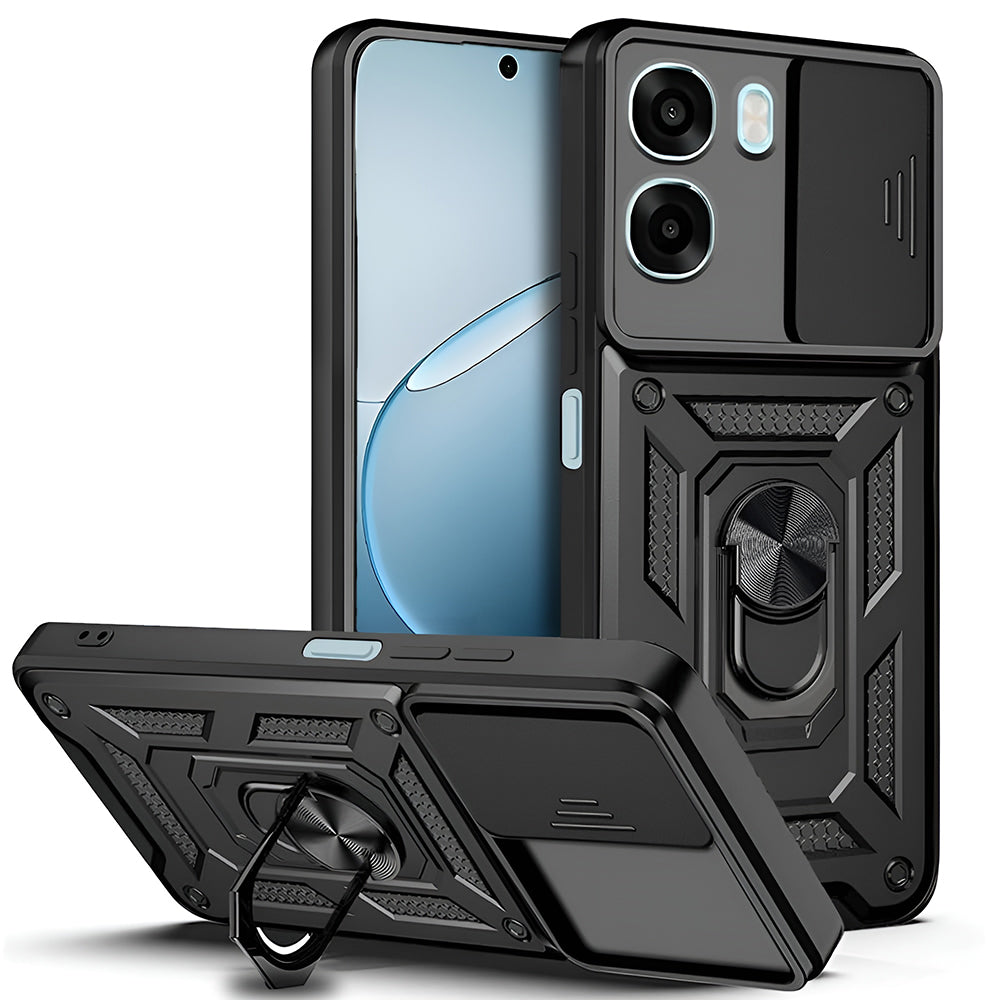 Case for Oppo A6x 4G / A6x, Techsuit, CamShield, Black
