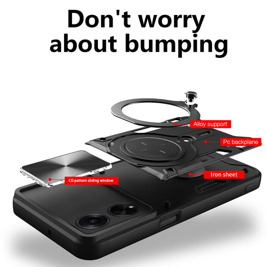 Tok Oppo A98-hez, Techsuit, CamGuard Pro, Fekete
