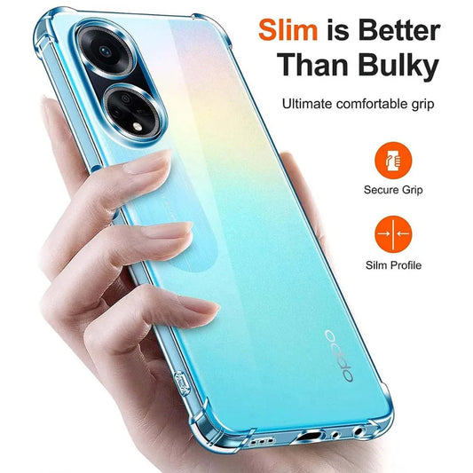 Tok Oppo A98-hez, Techsuit, Ütésálló Átlátszó, Átlátszó