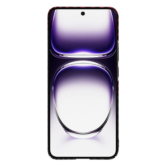 Tok Oppo Reno12-hez, Techsuit, Carbonite FiberShell, Fekete Piros