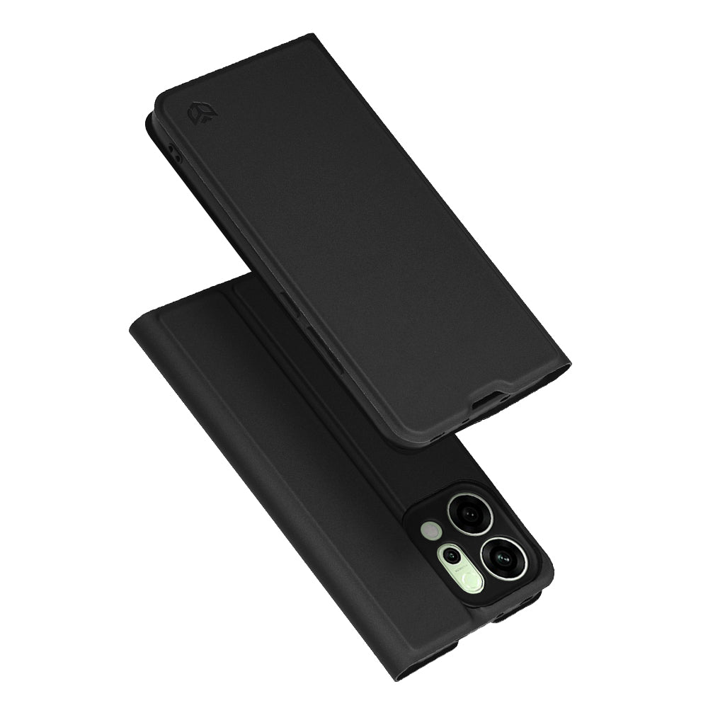 Tok a Oppo Reno14-hez, Techsuit, Magskin Book, Fekete