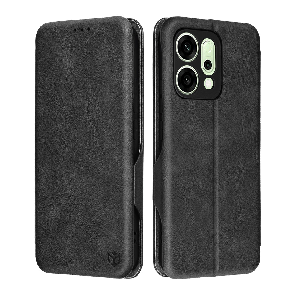Tok a Oppo Reno14-hez, Techsuit, Safe Wallet Plus, Fekete