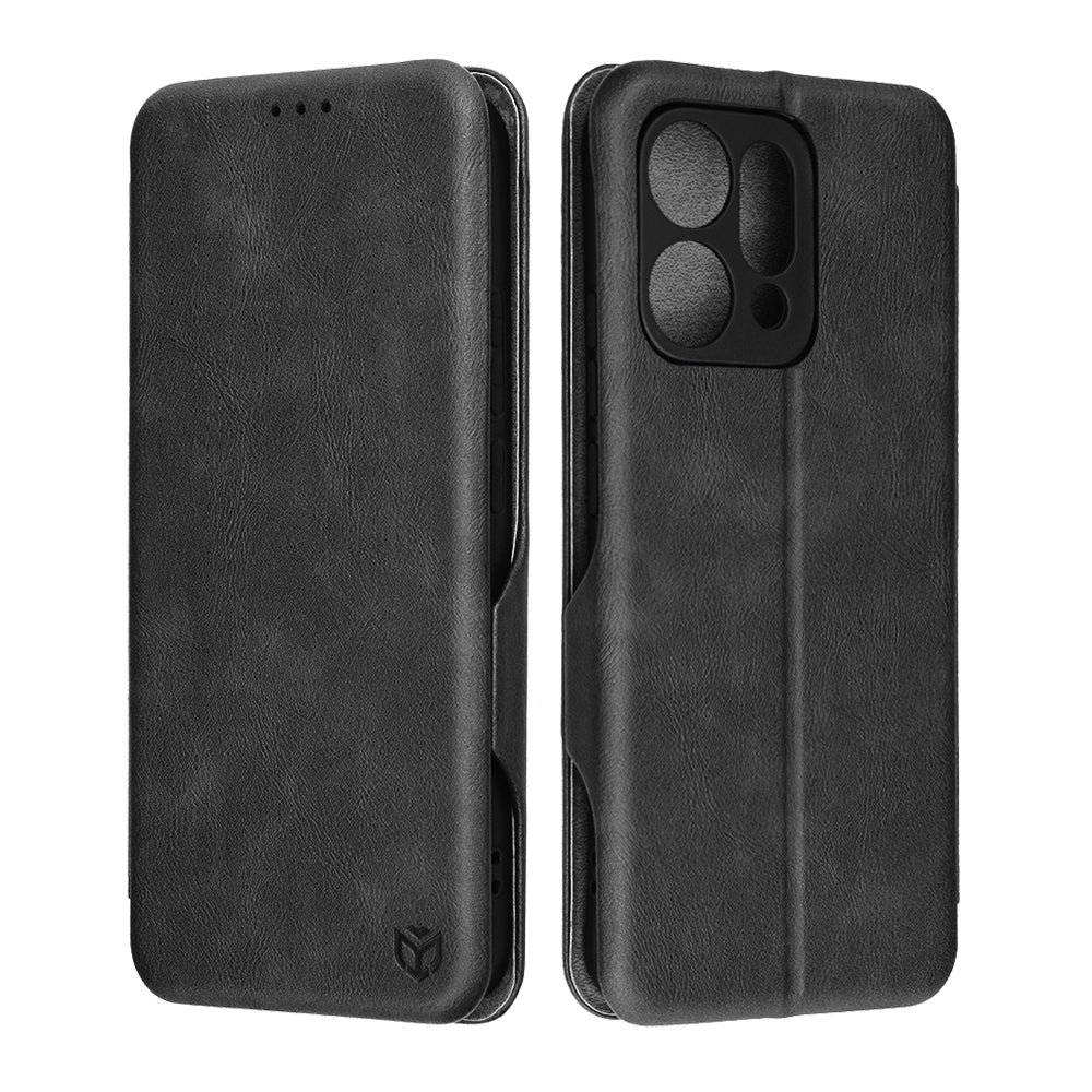 Tok a Oppo Reno14-hez, Techsuit, Safe Wallet Plus, Fekete