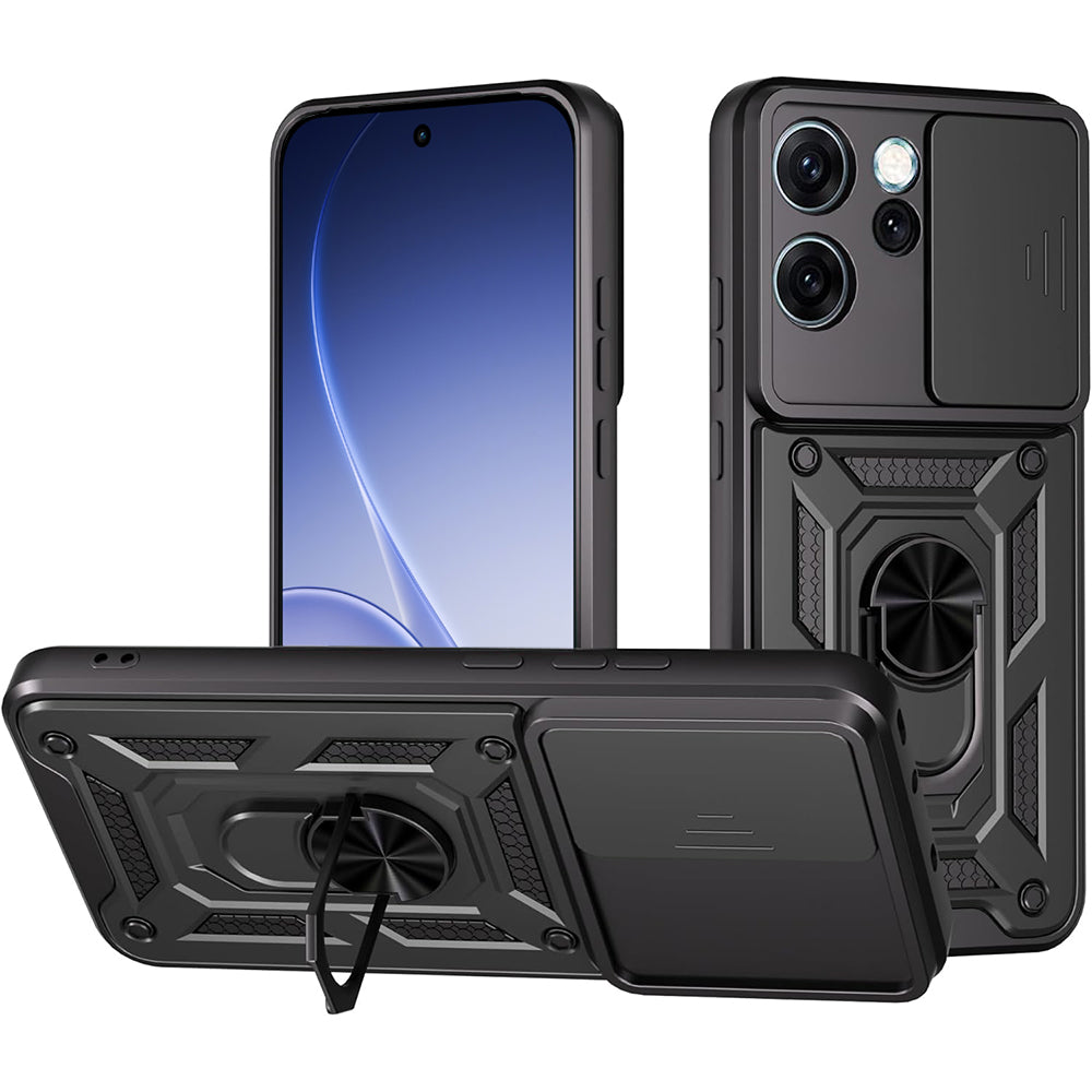 Case for Oppo Reno15 Pro, Techsuit, CamShield, Black