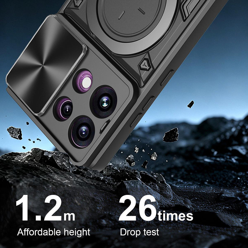 Tok Oppo Reno16 F / Reno16 FS-hez, Techsuit, CamGuard Pro, Fekete