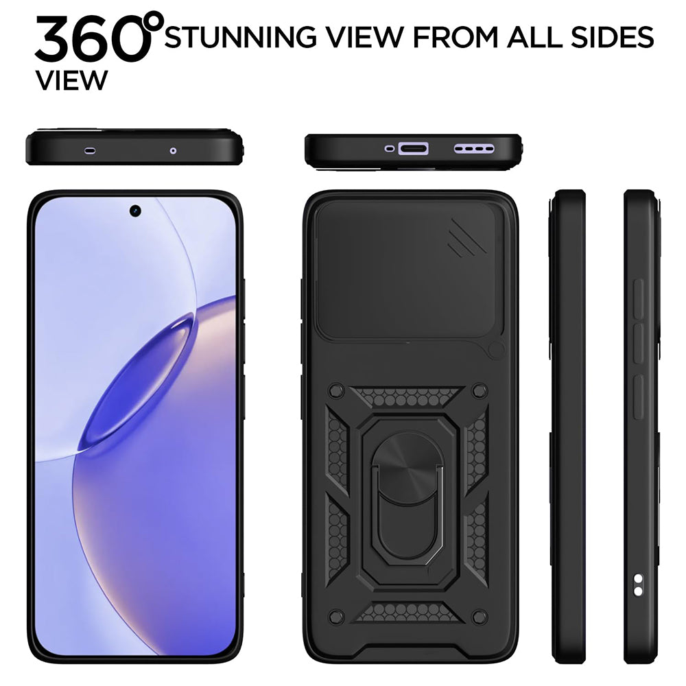 Tok a Realme 16 Pro-hoz, Techsuit, CamShield, Fekete
