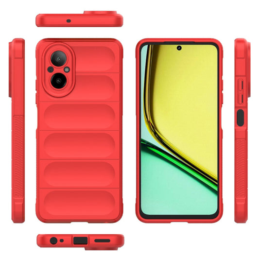 Tok Realme C67 4G-hez, Techsuit, Magic Shield, Piros