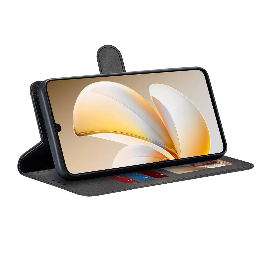 Tok a Realme Note 70T-hez, Techsuit, Diary Book, Fekete
