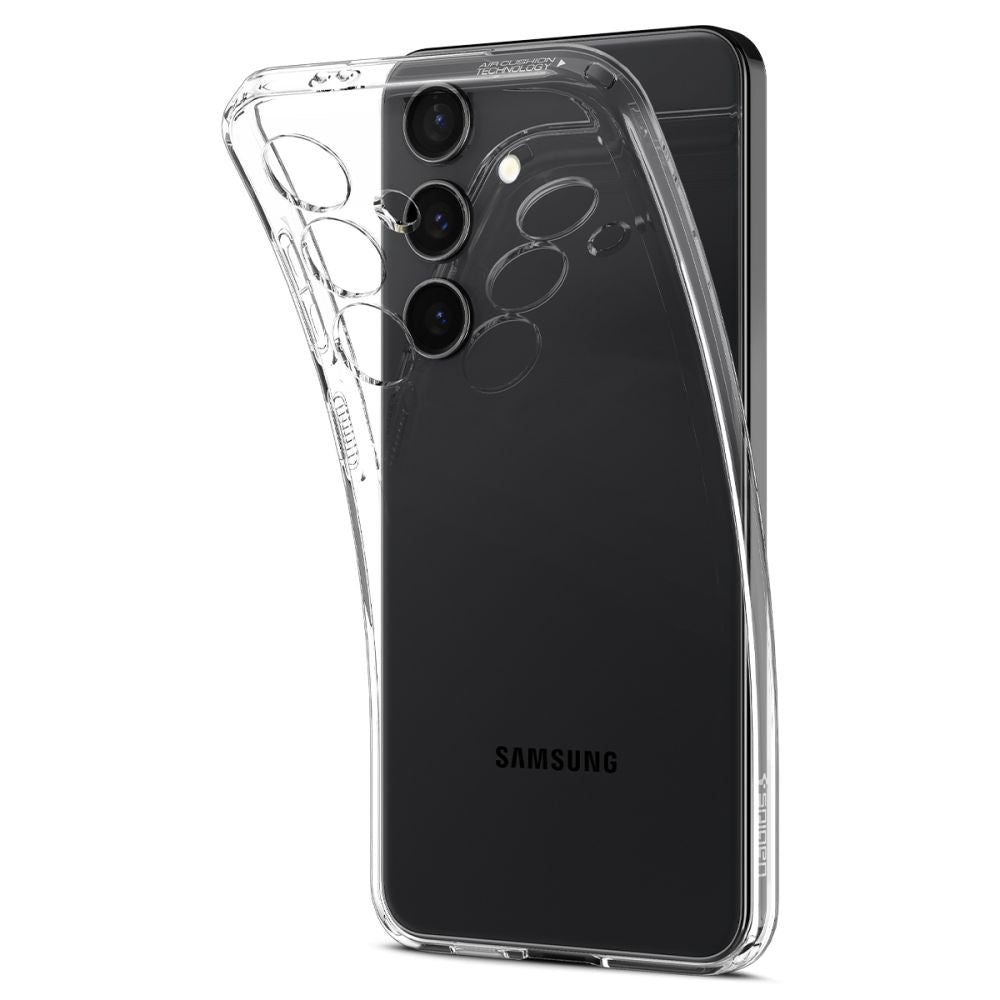 Tok Samsung Galaxy S24 S921-hez, Spigen, Liquid Crystal, Átlátszó ACS07343