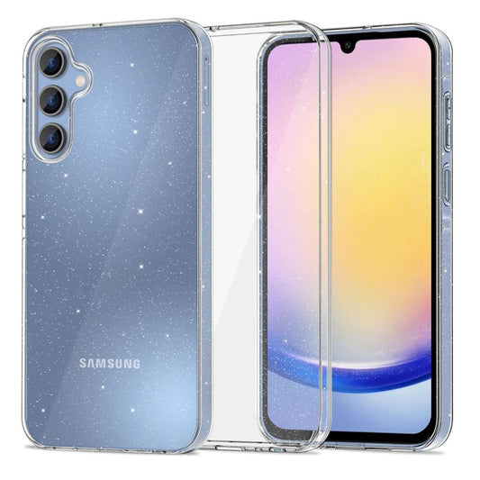 Tojás Samsung Galaxy A16 5G A166 / A16 4G A165, Tech-Protect, Flexair Glitter, átlátszó, átlátszó