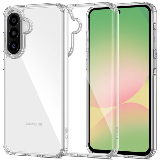 Tok Samsung Galaxy A56 A566 készülékhez, Tech-Protect, Flexair Hybrid, Átlátszó