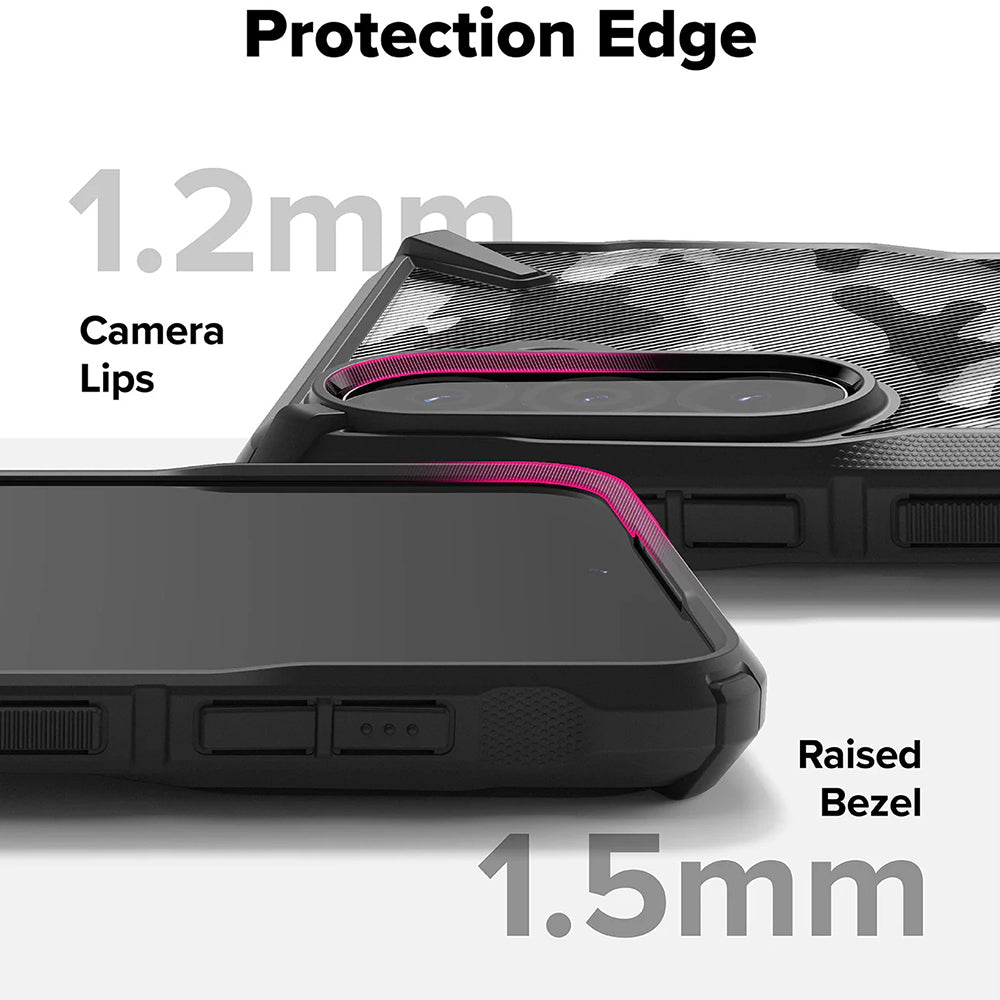 Tok Samsung Galaxy A56 A566 / A36 A366 készülékhez, Ringke, Fusion X Camo, Fekete