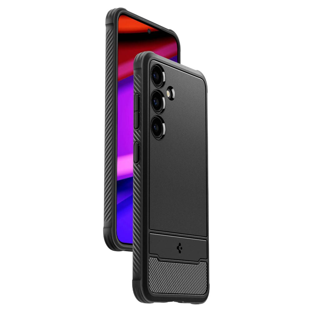 Tojás Samsung Galaxy S24 S921, Spigen, Rugged Armour, fekete ACS07346
