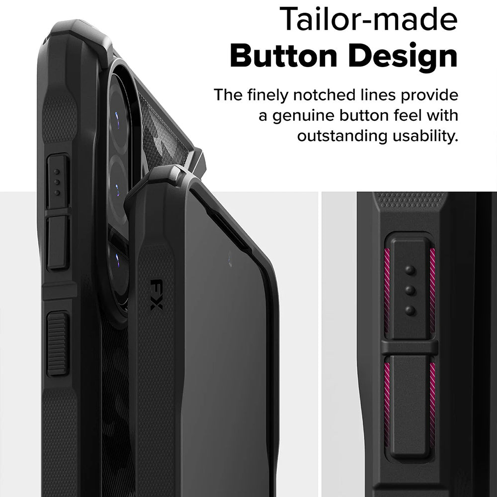 Tok Samsung Galaxy A56 A566 / A36 A366 készülékhez, Ringke, Fusion X Camo, Fekete