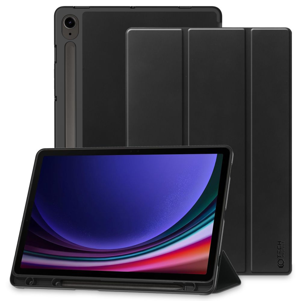 Tok Samsung Galaxy Tab S10 Lite / S9 / S9 FE / Tab S10 FE készülékhez, Tech-Protect, SC PEN, Fekete
