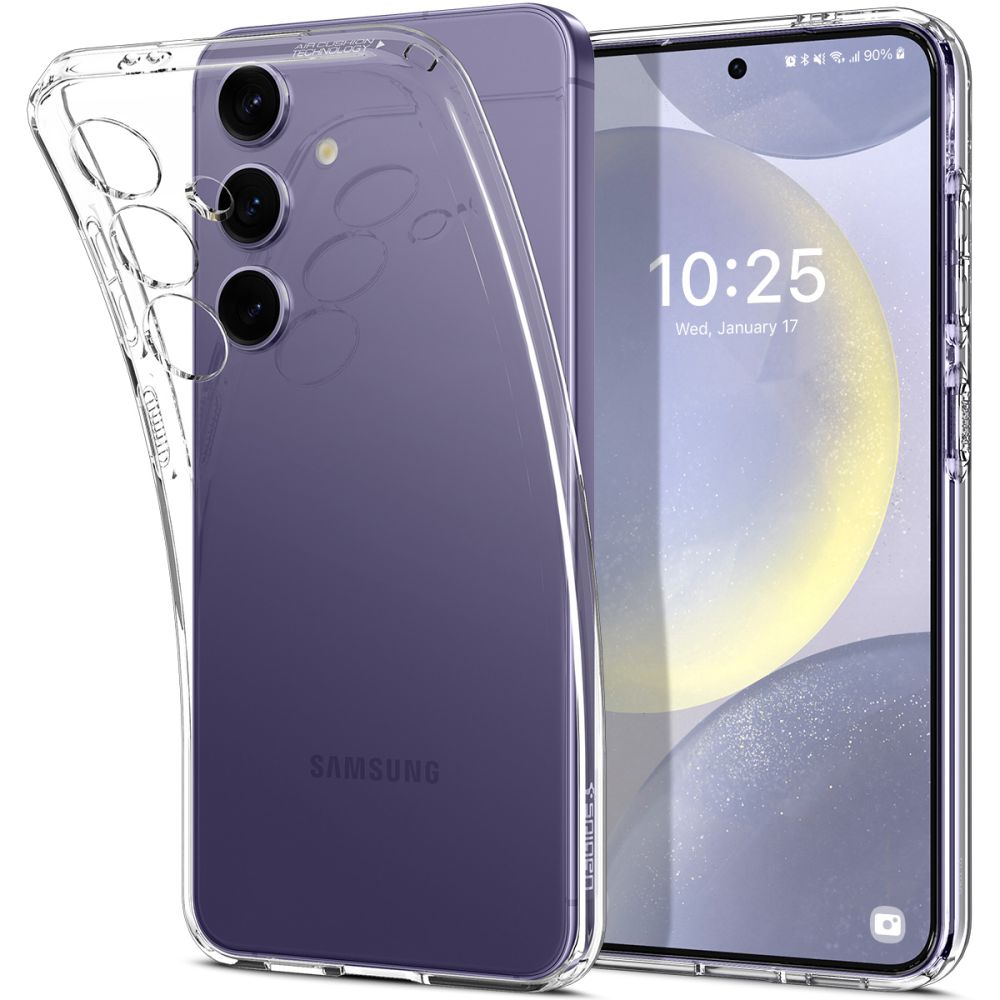 Tok Samsung Galaxy S24 S921-hez, Spigen, Liquid Crystal, Átlátszó ACS07343