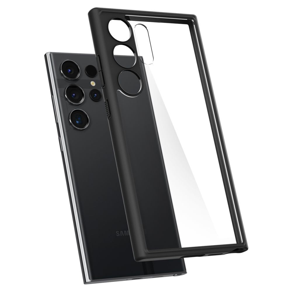 Tok Samsung Galaxy S24 Ultra S928-hoz, Spigen, Ultra Hybrid, Matt Fekete