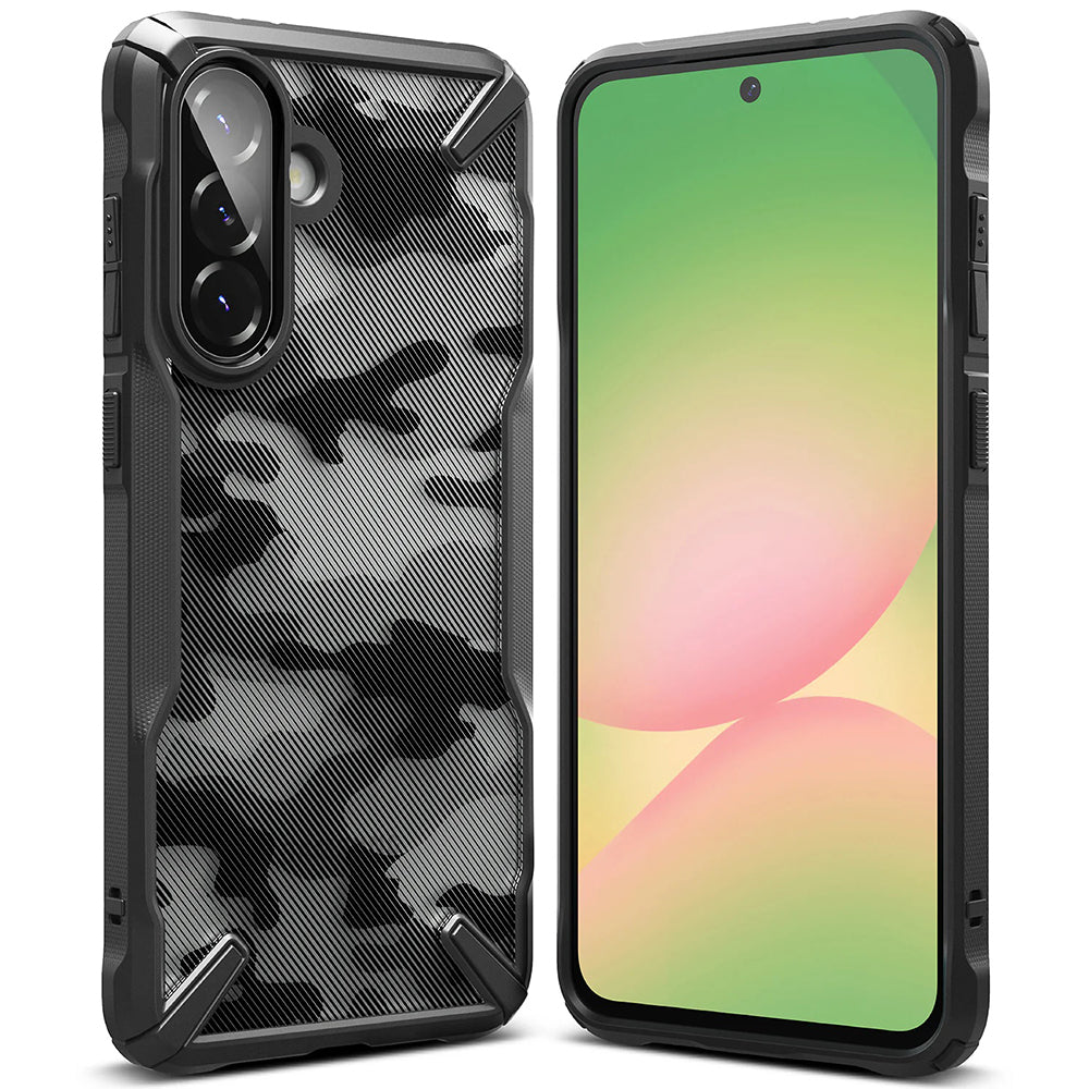 Tok Samsung Galaxy A56 A566 / A36 A366 készülékhez, Ringke, Fusion X Camo, Fekete