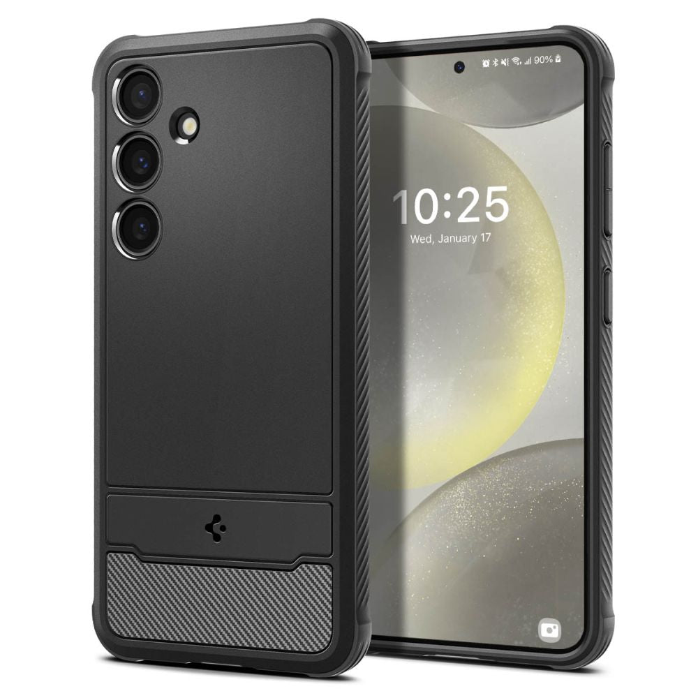 Tojás Samsung Galaxy S24 S921, Spigen, Rugged Armour, fekete ACS07346