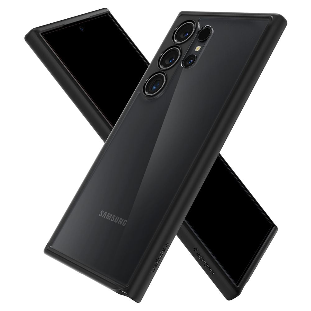 Tok Samsung Galaxy S24 Ultra S928-hoz, Spigen, Ultra Hybrid, Matt Fekete