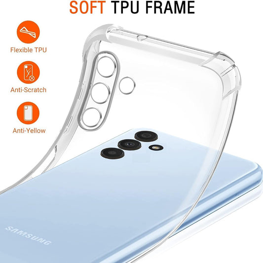 Tok Samsung Galaxy A04s A047 / A13 5G A136-hoz, Techsuit, Ütésálló Átlátszó, Átlátszó