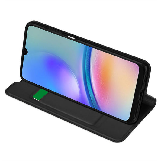 Tok Samsung Galaxy A05s A057-hez, Techsuit, Magskin Book, Fekete