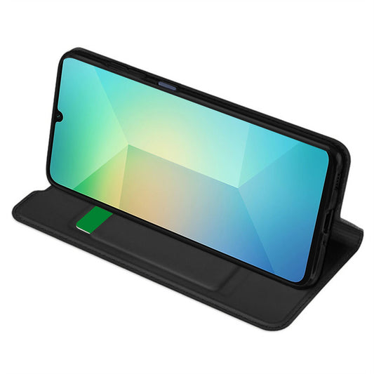 Tok Samsung Galaxy A06 A065-hez, Techsuit, Magskin Book, Fekete